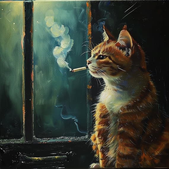 Smoking Cat